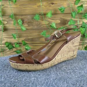 Franco Sarto Women's Milby Gladiator Brown Synthetic Sz 9 Medium Used 2025‎